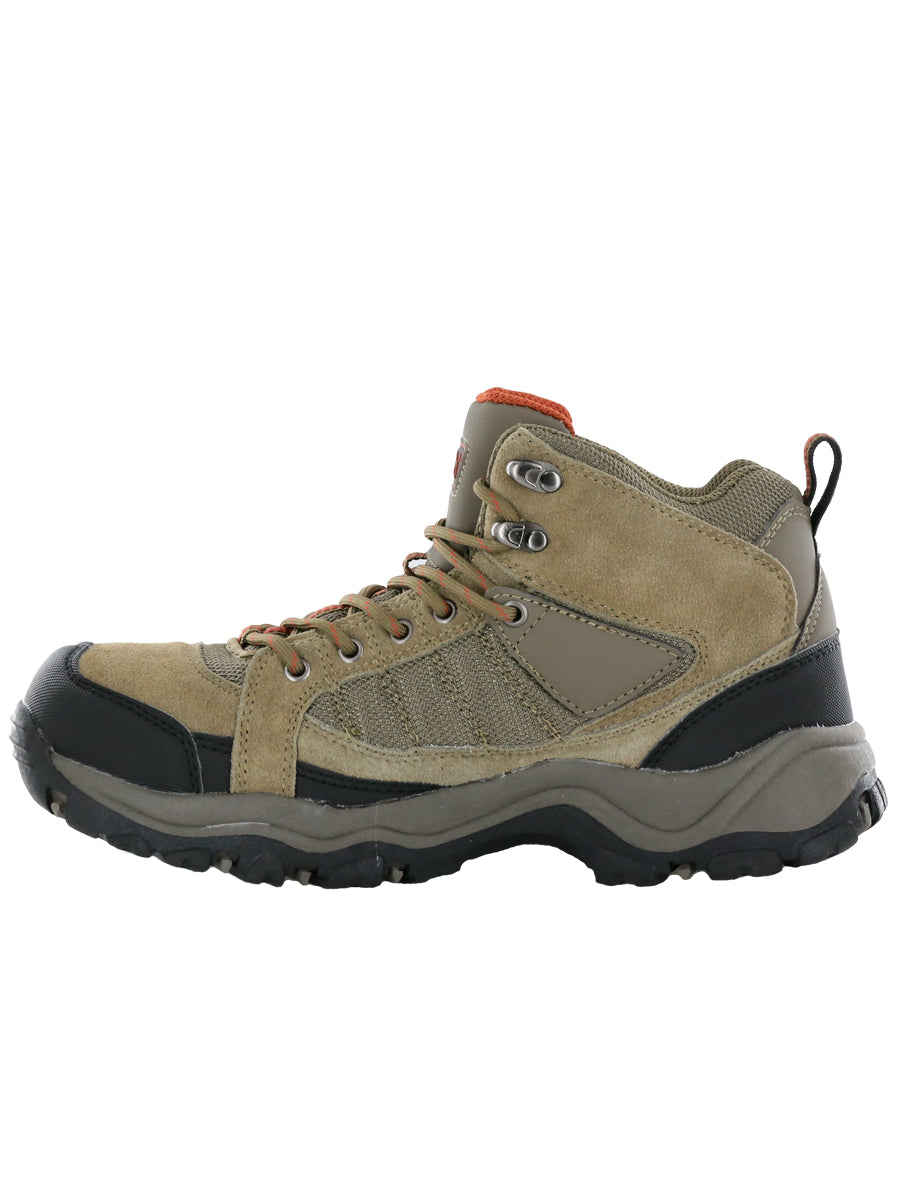 Nord Trail Men's Mt. Hunter High II Taupe/Orange Waterproof Leather Hiking Boot