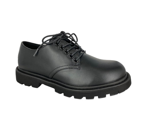 Gotta Flurt Women's Academy Black Synthetic Leather Oxford Student Shoes