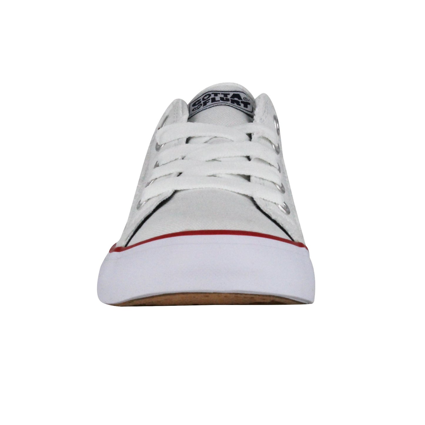 Gotta Flurt Girl's Classic II White Canvas Low-Top Sneaker