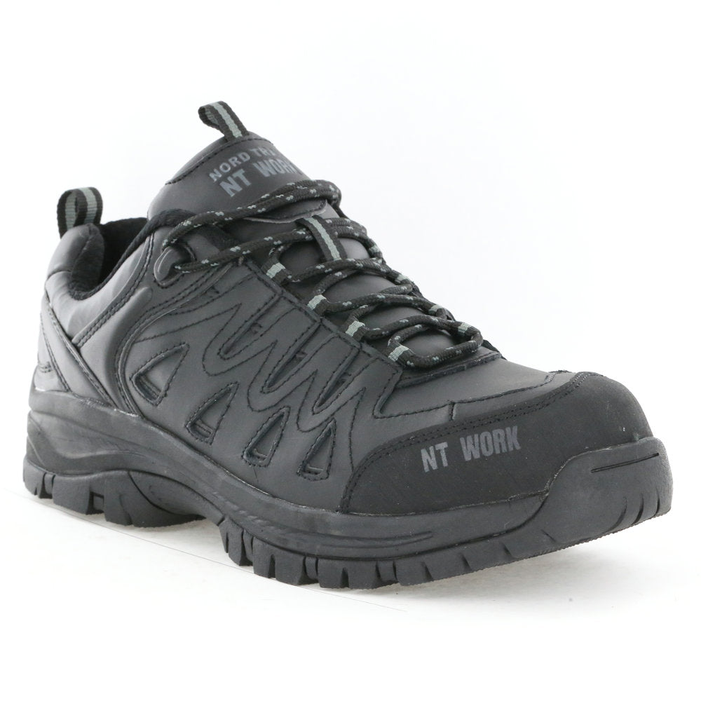Nord Trail NT Work Men's Eagle Black Leather Composite Toe Athletic Work Shoe