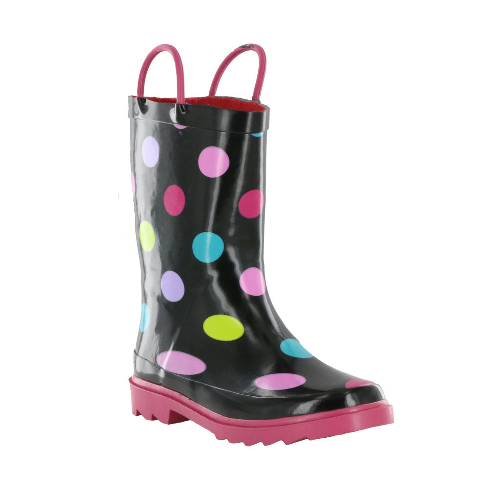 Nord Trail Girl's Mist III Polkadot Rubber Rain Boot