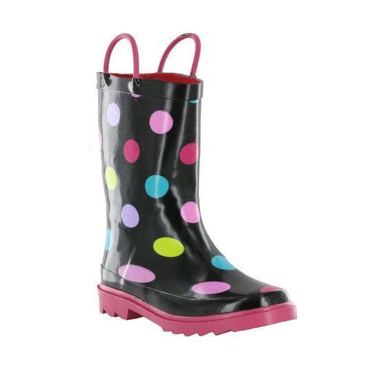 Nord Trail Girl's Mist III Polkadot Rubber Rain Boot (membership)