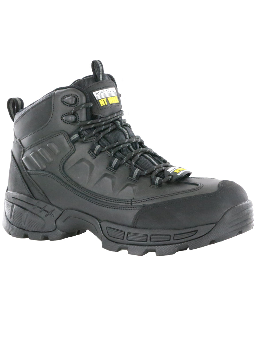 Nord Trail NT Work Men's Big Bob Black Leather Composite Toe Work Boot