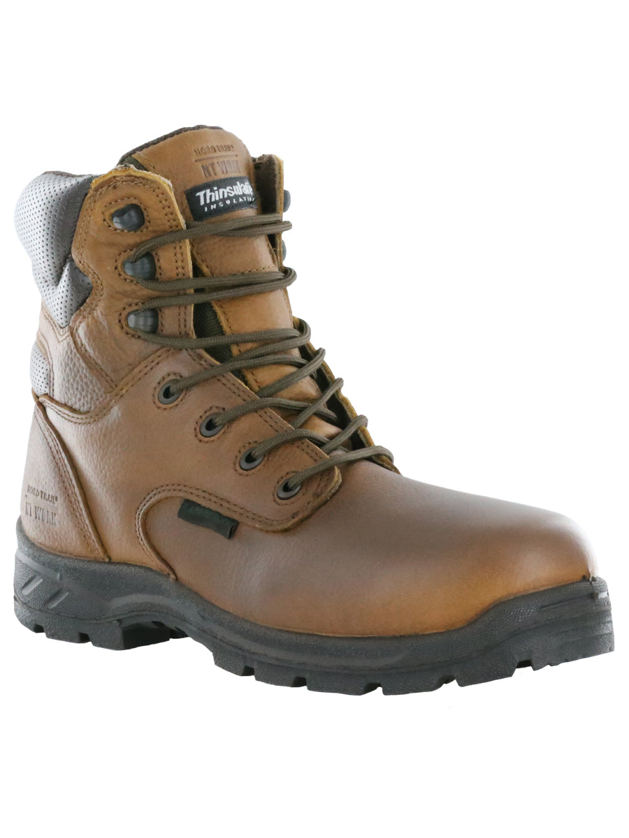 Nord Trail NT Work Men's Big Don II Brown Leather Composite Toe 600g Thinsulate® Insulation Waterproof Work Boot