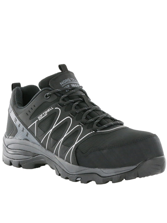 Nord Trail NT Work Men's Hood Low Black Composite Toe Athletic Work Shoe